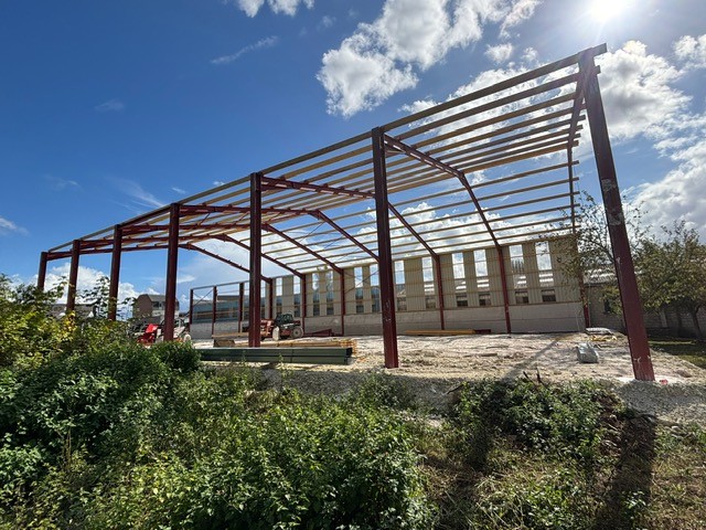 Ossature avant bardage